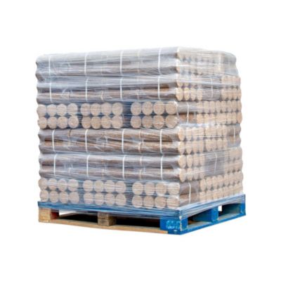 Brennholz 1000 kg – Verdichtetes Holz für Öfen und Kamine – 66 Packungen à 8 Scheite – Frankreich